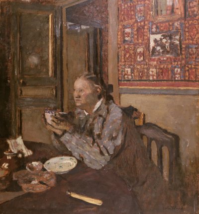 Madame Vuillard s miskou, 1898 od Edouard Vuillard