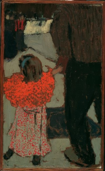 Dívka s červeným šátkem od Edouard Vuillard