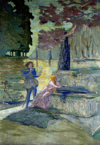 Pelleas et Melisande Ilustrace ke stejnojmenné opeře Clauda Debussyho (1862-1918). Obraz Edouarda Vuillarda (1868-1940) Paříž 20. století, komedie z Champs Elysees od Edouard Vuillard