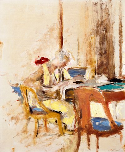 Čtení v Malém salonu od Edouard Vuillard