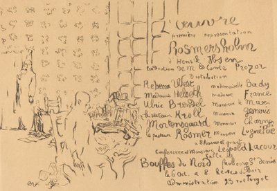 Rosmersholm, 1893. od Edouard Vuillard