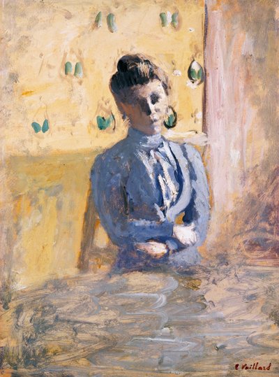 Sedící žena v modrém, kolem roku 1899 od Edouard Vuillard