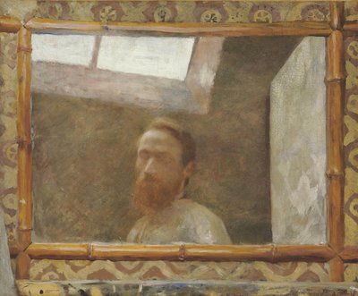 Autoportrét s bambusovým zrcadlem, c. 1890. od Edouard Vuillard