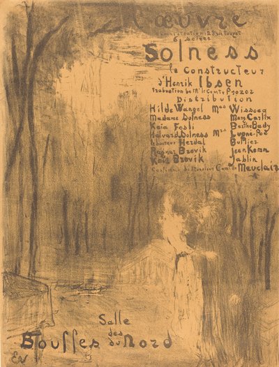 Solness stavitel, 1894. od Edouard Vuillard