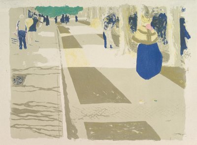 Avenue, ze série Krajiny a interiéry od Edouard Vuillard