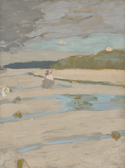 Pláž v Saint-Jacut od Edouard Vuillard