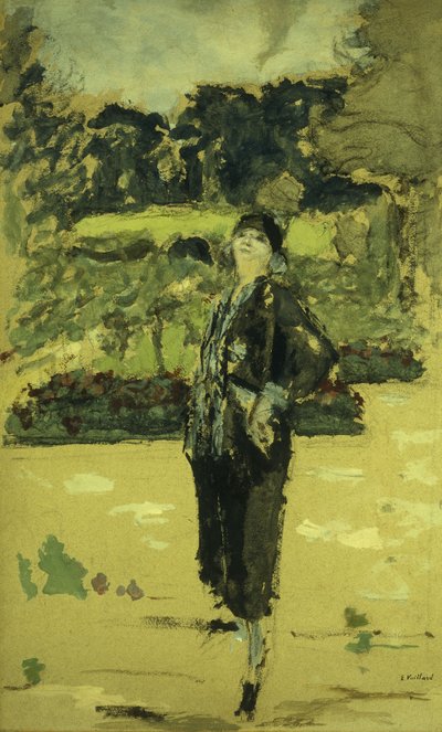 Černé šaty; La Robe Noire, 1920 od Edouard Vuillard