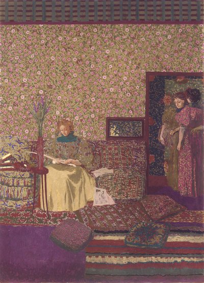 Soukromí. Dekorace pro knihovnu Dr. Vaqueze od Edouard Vuillard