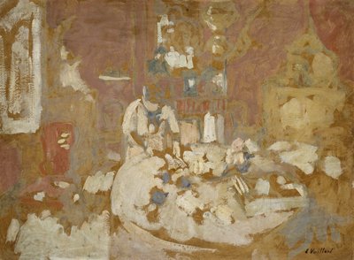 Stůl (olej na kartonu) od Edouard Vuillard