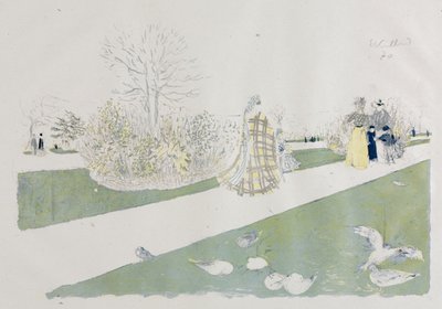 Tuilerijská zahrada od Edouard Vuillard