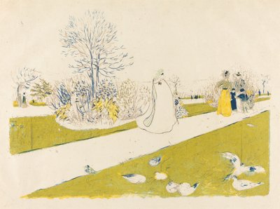 Zahrada Tuileries Zahrada Tuileries, vydaná v roce 1896. od Edouard Vuillard