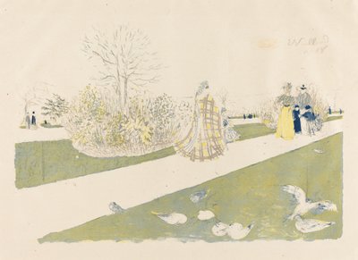 Zahrada Tuileries Zahrada Tuileries, vydaná v roce 1896. od Edouard Vuillard