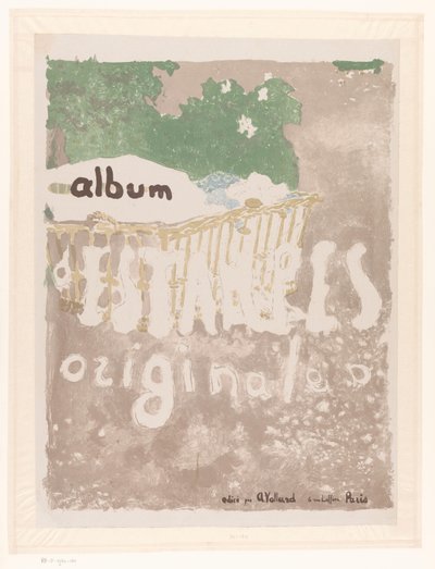 Titelprent voor: Album originálních tisků z galerie Vollard, sv. 2 Album originálních tisků (název na objektu) od Edouard Vuillard