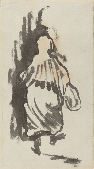 Kráčející postava při pohledu zezadu, c. 1894. od Edouard Vuillard