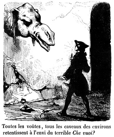 Ilustrace k románu „Zamilovaný ďábel“ od Jacquese Cazotte od Edouard de Beaumont