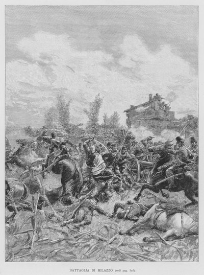 Bitva u Milazza (rytina) od Edouardo Matania