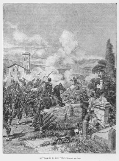 Bitva o Montebello (rytina) od Edouardo Matania