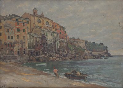 Italské přímořské město od Eduard Ameseder