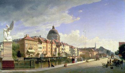 Osvobození hradu od Schlossbruecke, Berlín od Eduard Gärtner
