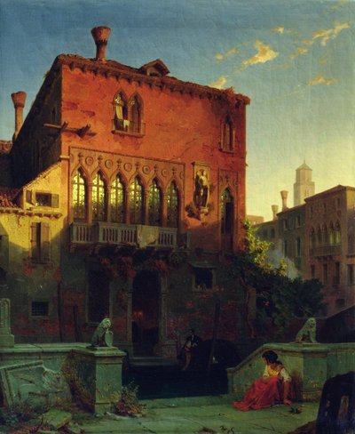 Dům Othello, Moore v Benátkách, 1856 od Eduard Gerhardt