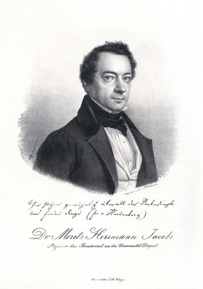 Portrét Moritze Hermanna von Jacobiho 1801-1874, 1837. od Eduard Hau