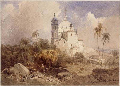 Pohled na kostel La Piedade v Salvadoru (Bahia) od Eduard Hildebrandt