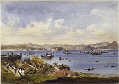Zátoka v Rio de Janeiru od Eduard Hildebrandt
