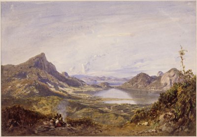 Jezero Rodrigo de Freitas. Rio de Janeiro od Eduard Hildebrandt