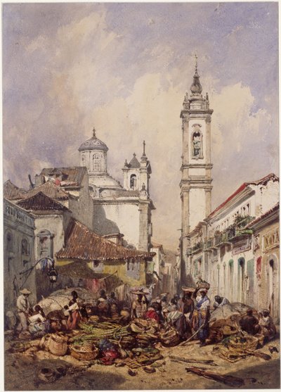 Rua do Ouvidor. Rio de Janeiro od Eduard Hildebrandt