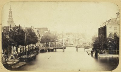 Pohled na Zwanenburgwal v Amsterdamu od Eduard Isaac Asser