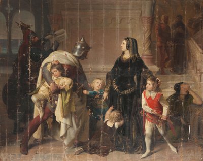 Zajetí Manfredových synů od Eduard Ritter von Engerth