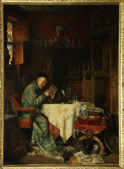 Sběratel (zastavárník) - obraz Eduarda von Gruetznera (1846-1925), olej na plátně od Eduard von Grutzner
