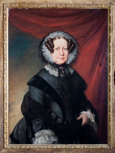 Portrét Artemisie Negrone Brignole-Sale (Brignole Sale), matky vévodkyně Galliery Maria Brignole Sale de Ferrari Obraz Eduarda von Heusse (1808-1880) Geny, nová pouliční muzea od Eduard von Heuss