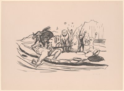 Smrt Alfy od Edvard Munch