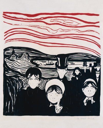 pocit úzkosti od Edvard Munch