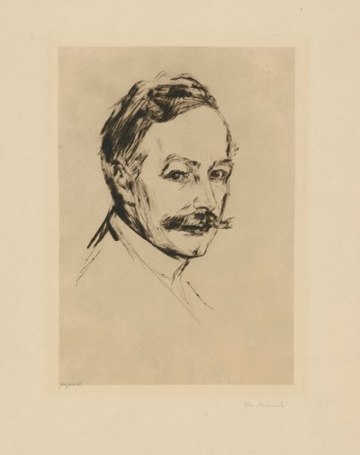 Z portfolia „Z dílny Maxe Lindeho“: Dr. Max Linde od Edvard Munch
