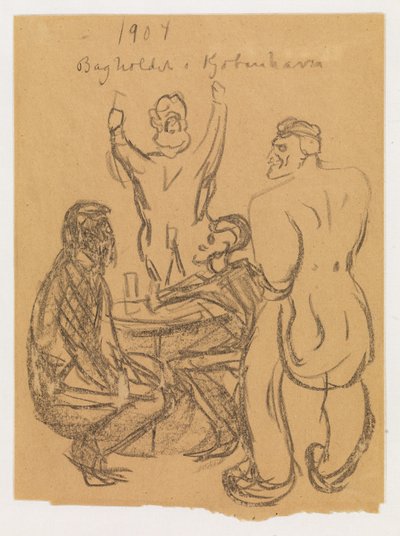 Přepadení v Kodani od Edvard Munch