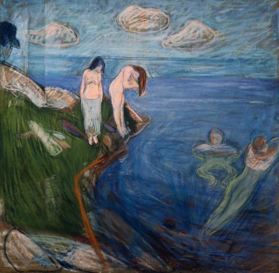 Koupání žen od Edvard Munch