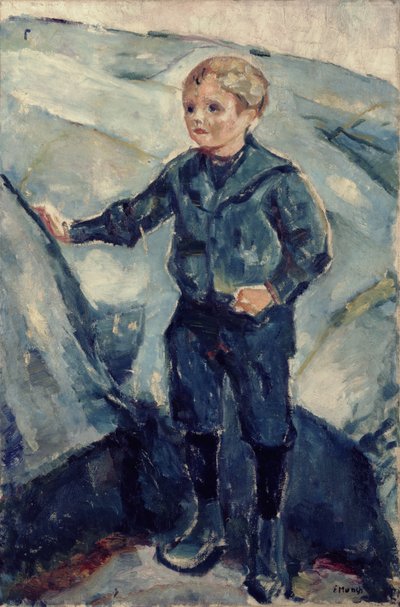 Chlapec v modrém, kolem roku 1900 od Edvard Munch