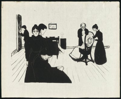 Smrt v ošetřovně od Edvard Munch