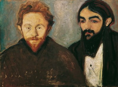 Malíř Paul Herrmann a lékař Paul Contard od Edvard Munch