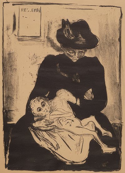 Dědictví. 1916 od Edvard Munch