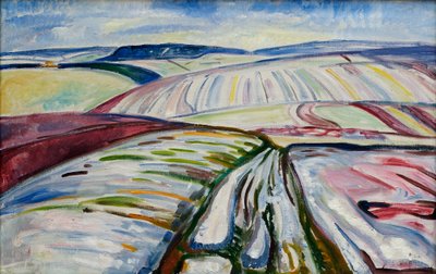 Pole ve sněhu od Edvard Munch