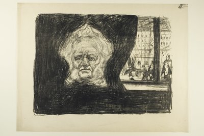 Henrik Ibsen v Grand Café od Edvard Munch