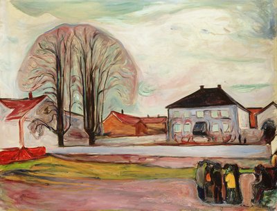 Dům v Aasgaardstrand od Edvard Munch