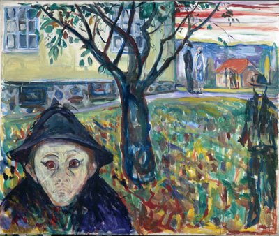 Žárlivost v zahradě - Edvard Munch (1863-1944). Olej na plátně od Edvard Munch