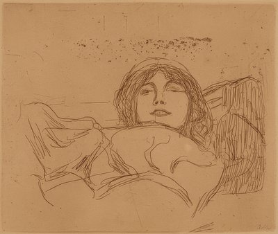 Mladá žena. 1896 od Edvard Munch