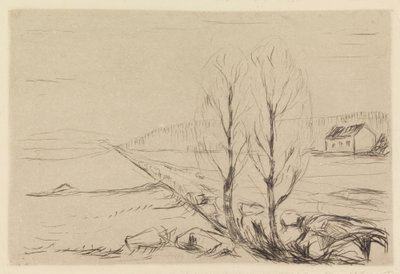 Dva stromy od Edvard Munch