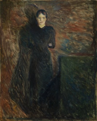 Dáma v černém od Edvard Munch