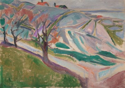 Krajina, Kragero, 1912 od Edvard Munch